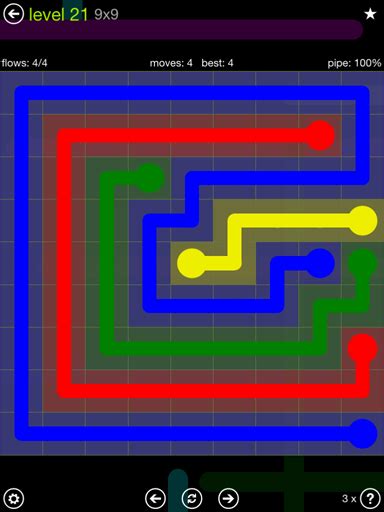 flow free level 21 9x9|Flow Free .